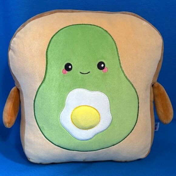 BOGD BUNDLE OFFER ADORABLE LARGE SMOOCHY PALS AVOCADO TOAST W/ EGG PLUSH TOY - Picture 1 of 16